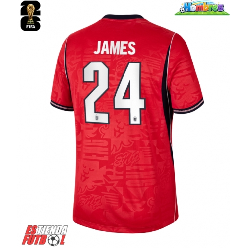 Inglaterra Reece James #24 Segunda Equipación Mundial 2026 Manga Corta